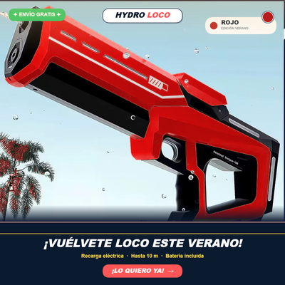 HydroLoco — Pistola de Agua Eléctrica